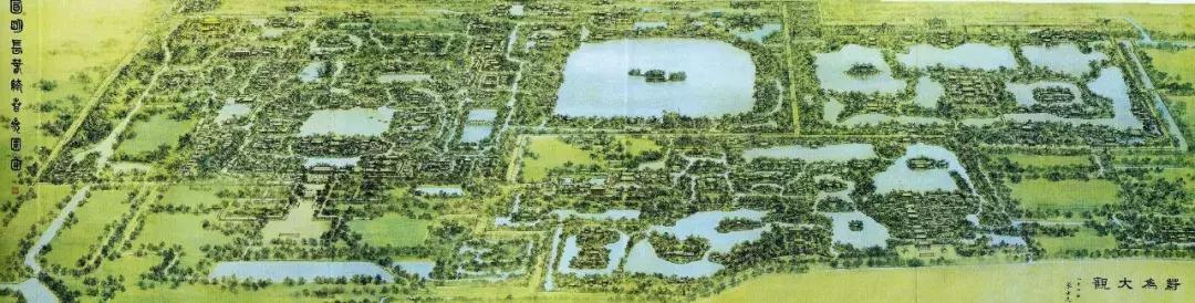 国外经典园林平面图,明清园林平面