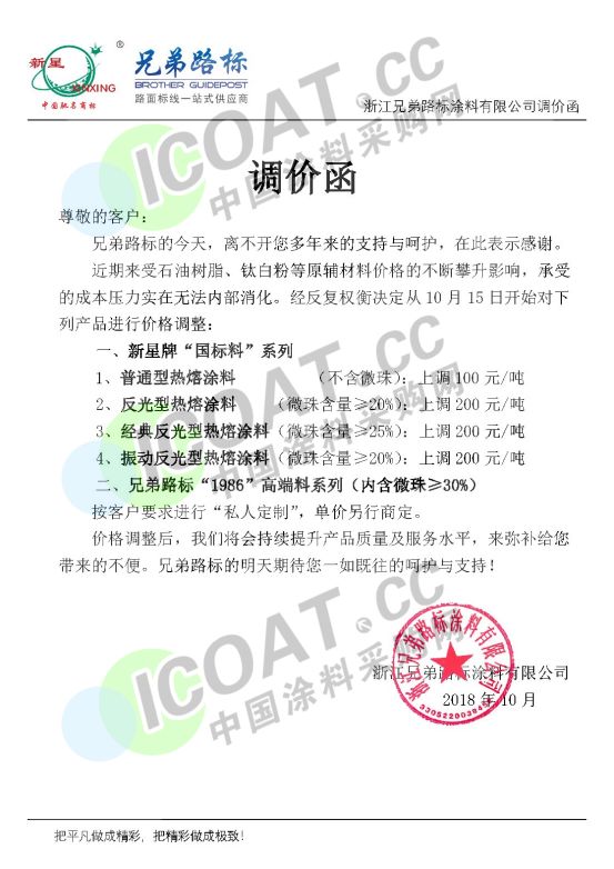 涂料材料价格为何涨了,最新涂料涨价公司