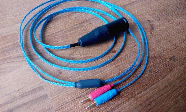 胡桃木耳罩，制作平衡耳机线材，左右声道地线分离效果显著