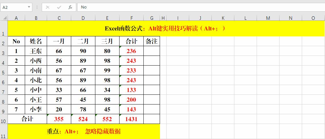 excel函数常用的shift组合键,excel表alt键的快捷用法大全