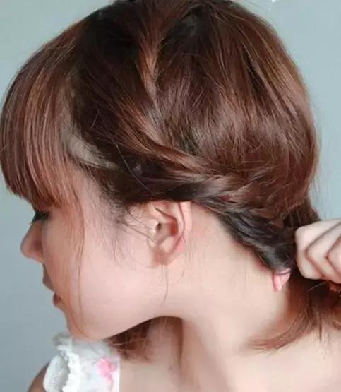 齐肩发发型扎法教程,齐肩发编发教程简单又好看