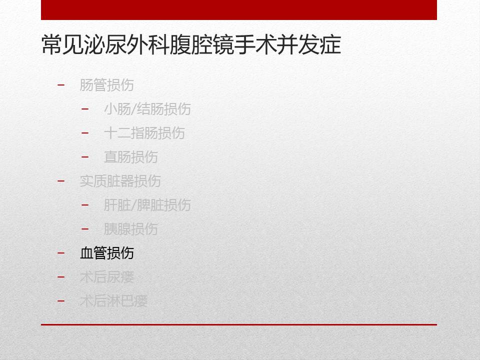 「图文+语音」刘明|泌尿外科腹腔镜手术并发症的术中及术后处理