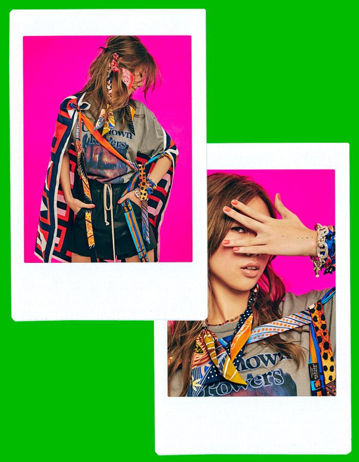 穿着泳衣丝巾怎么系,丝巾怎么当蝴蝶结