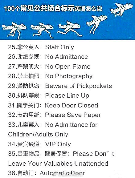 公共场合的英语有哪些,最常用100个英语场景对话