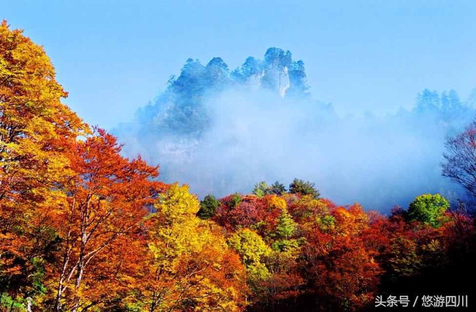 2020光雾山红叶观赏最佳地点,巴中光雾山红叶路线