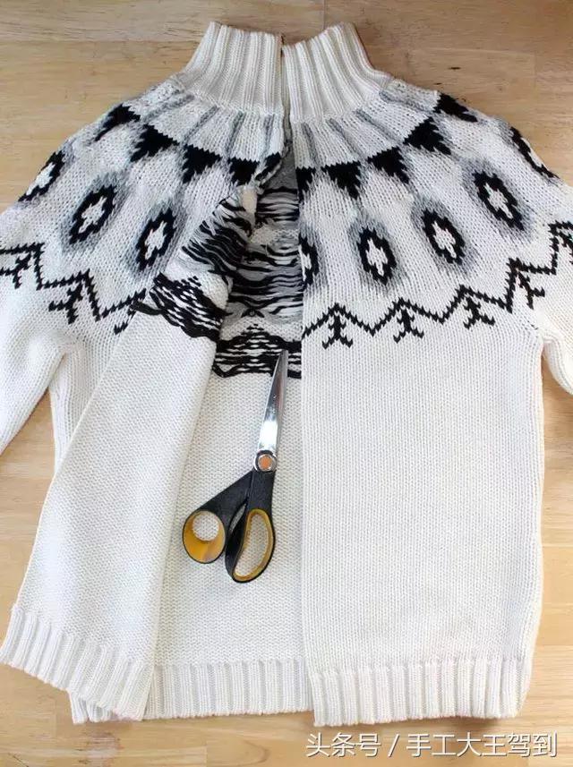 把旧毛衣拆了,穿不上的毛衣改造潮流妙招