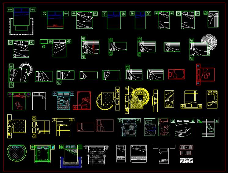 cad餐桌椅子平面图怎么画,cad家具图块