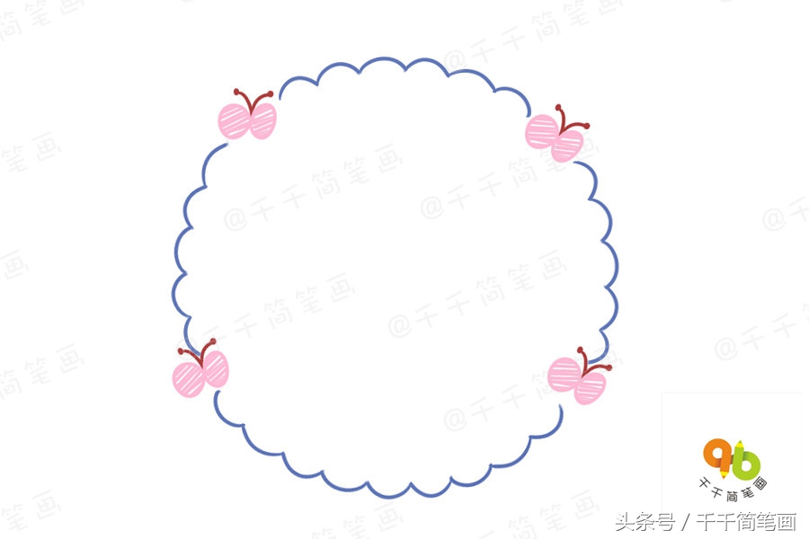 不用贴纸而简单的手抄报手帐排版,适合用在手抄报里的手帐边框