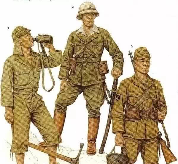 日本鬼子军装高清图片,二战日军军服详细图解