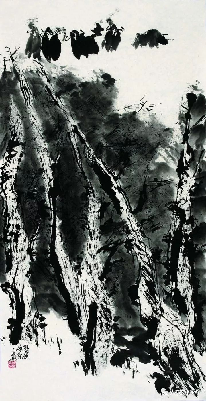 北派山水名家邀请展,荆山楚水山水作品欣赏