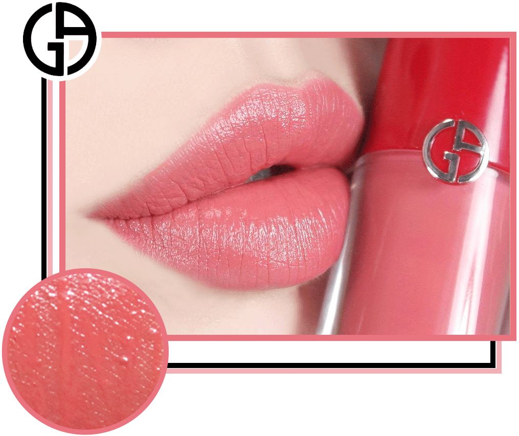 阿玛尼13水唇釉,阿玛尼四号色试色