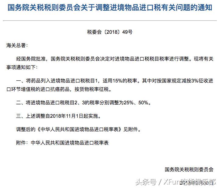 海关税要取消吗,2016年海关税率调整