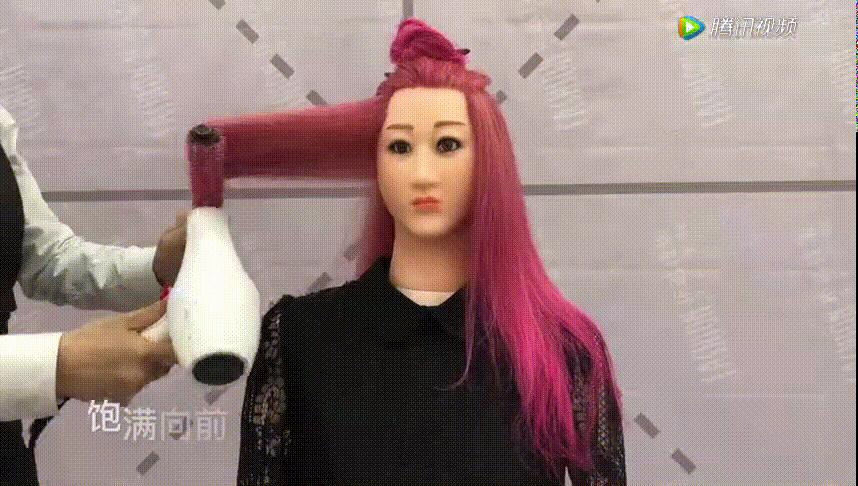 造型梳怎么吹蓬松,滚梳吹大波浪卷教程