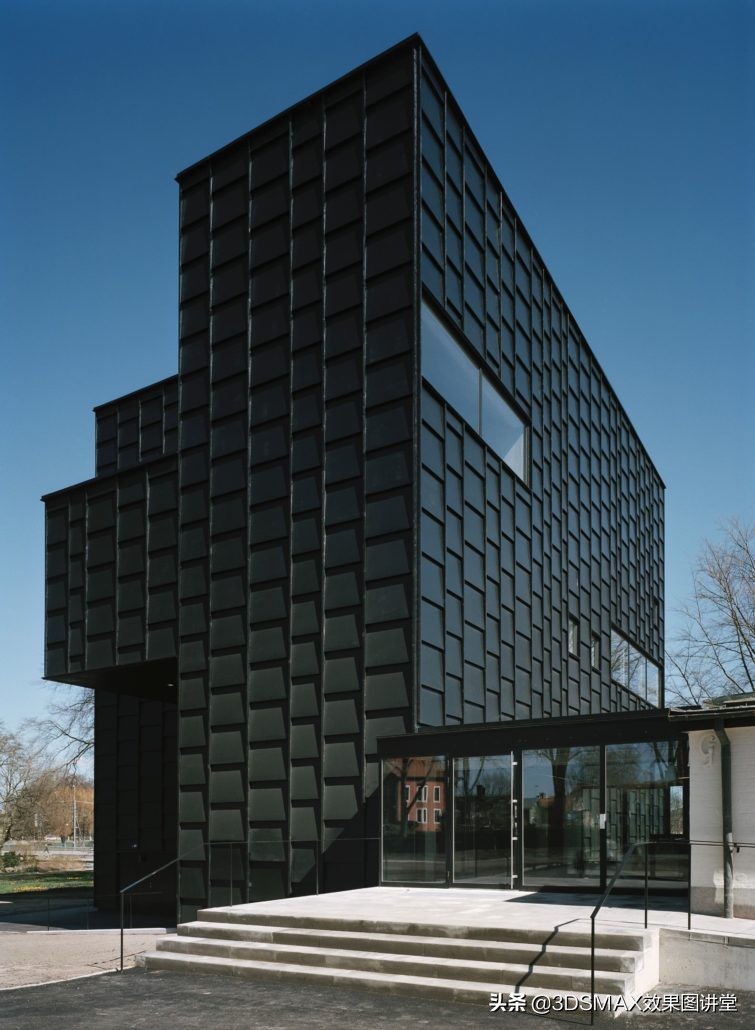 「室内效果图」瑞典卡尔马艺术博物馆室外效果图表现思路