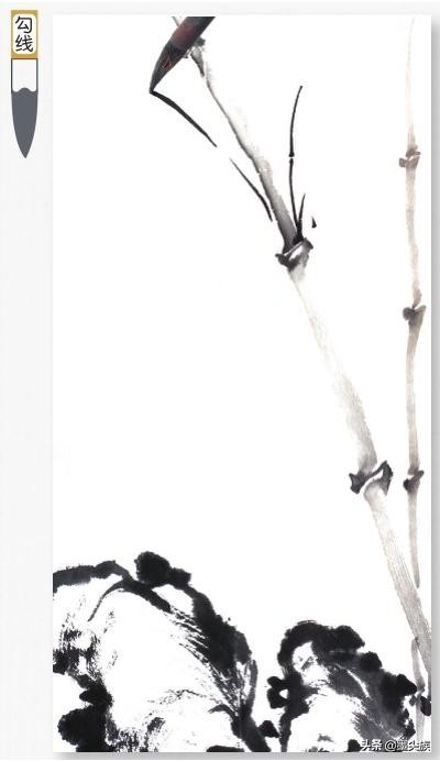 兰竹组合水墨画,兰竹图怎么画好看