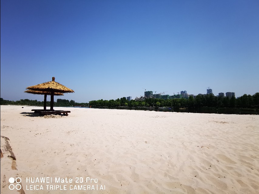 大美滨湖全景图,合肥滨湖塘西河公园美景