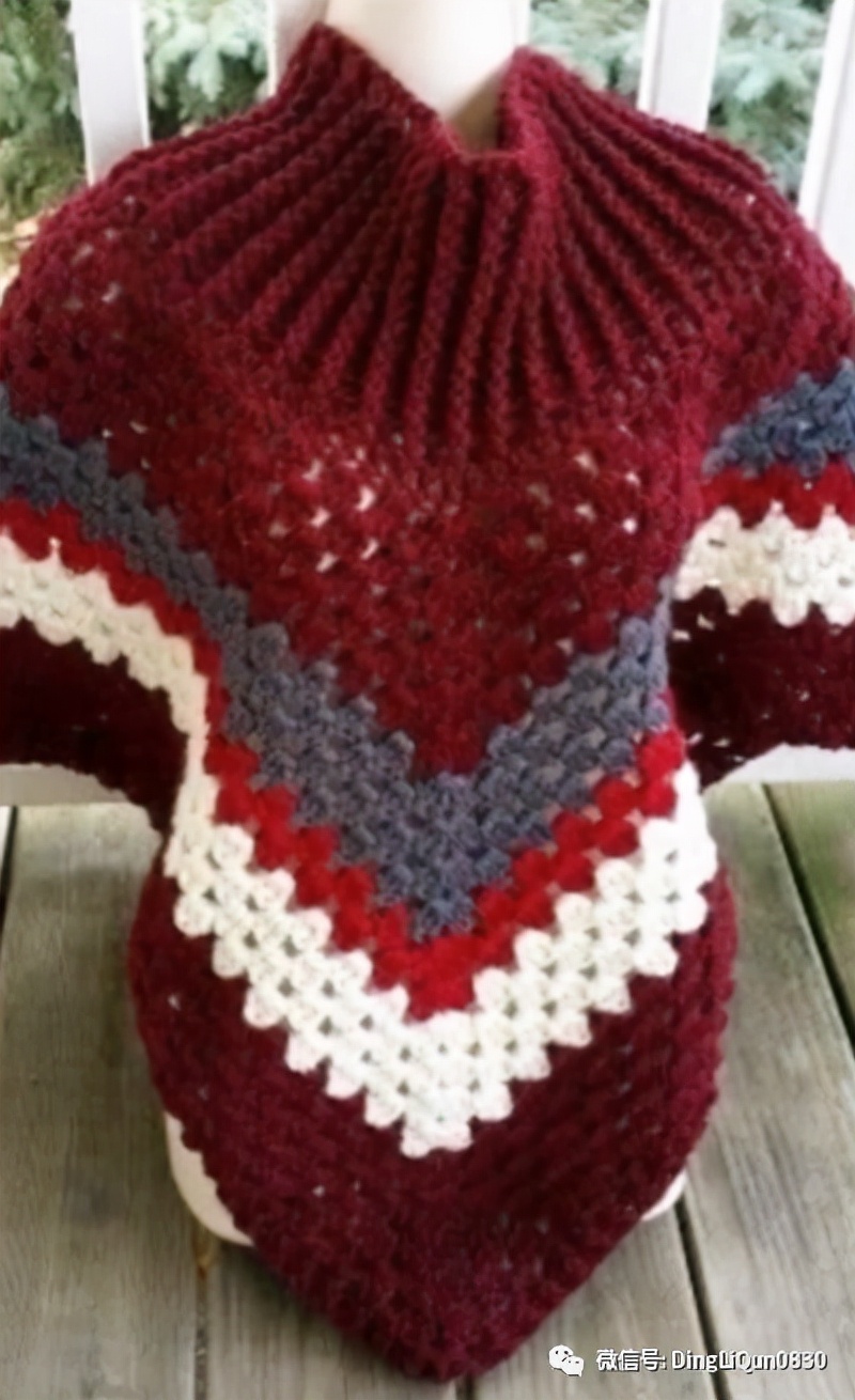 高档蕾丝钩花斗篷披肩防晒衣,针织披肩花样图片大全