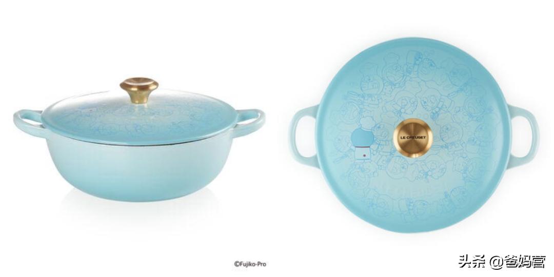 法国lecreaset珐琅铸铁锅价格,哆啦a梦联名款陶瓷锅