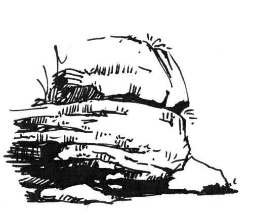 汤问钢笔画石头入门,钢笔画教学步骤视频