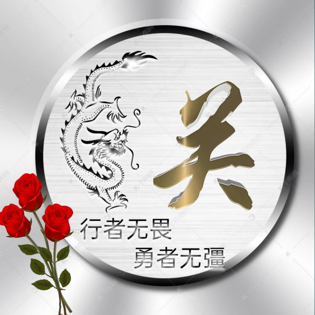 充满正能量的姓氏微信头像,勇者无畏行者无疆微信姓氏头像