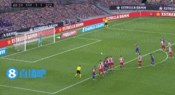 巴萨vs马竞梅西帽子戏法,巴萨2-3马竞梅西表现