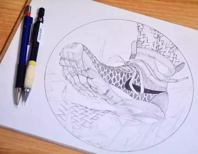 铅笔画耐克,耐克怎样画很好看