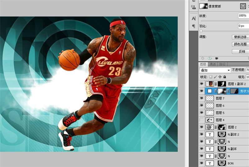 詹姆斯的巨型海报,最强nba詹姆斯海报