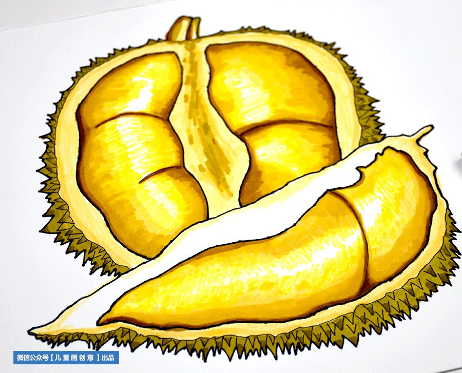 水果简笔画儿童画教程,儿童画水彩笔画教程动物