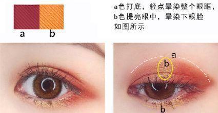 新手眼影入门四种画法,眼影新手入门画法大地色