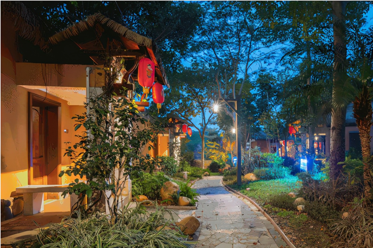 藏在河源爱心岛上的温泉民宿，巴厘岛风情小别墅，私家泡池，惊艳