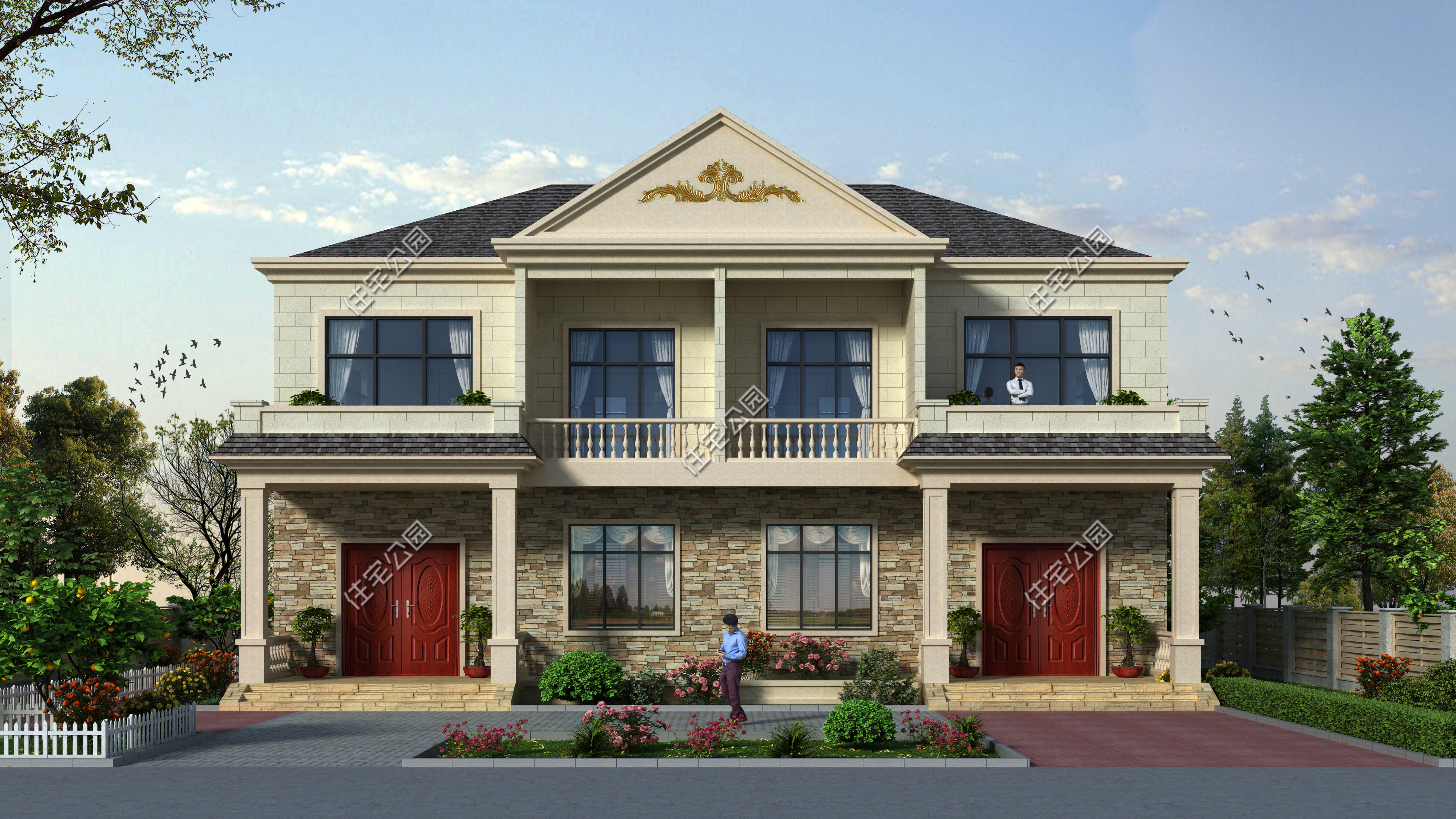 10套二层农村别墅图便宜又好看,50套农村二层别墅图纸及价格