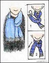 围巾系丝巾法大全,男士围巾搭配技巧和实用系法