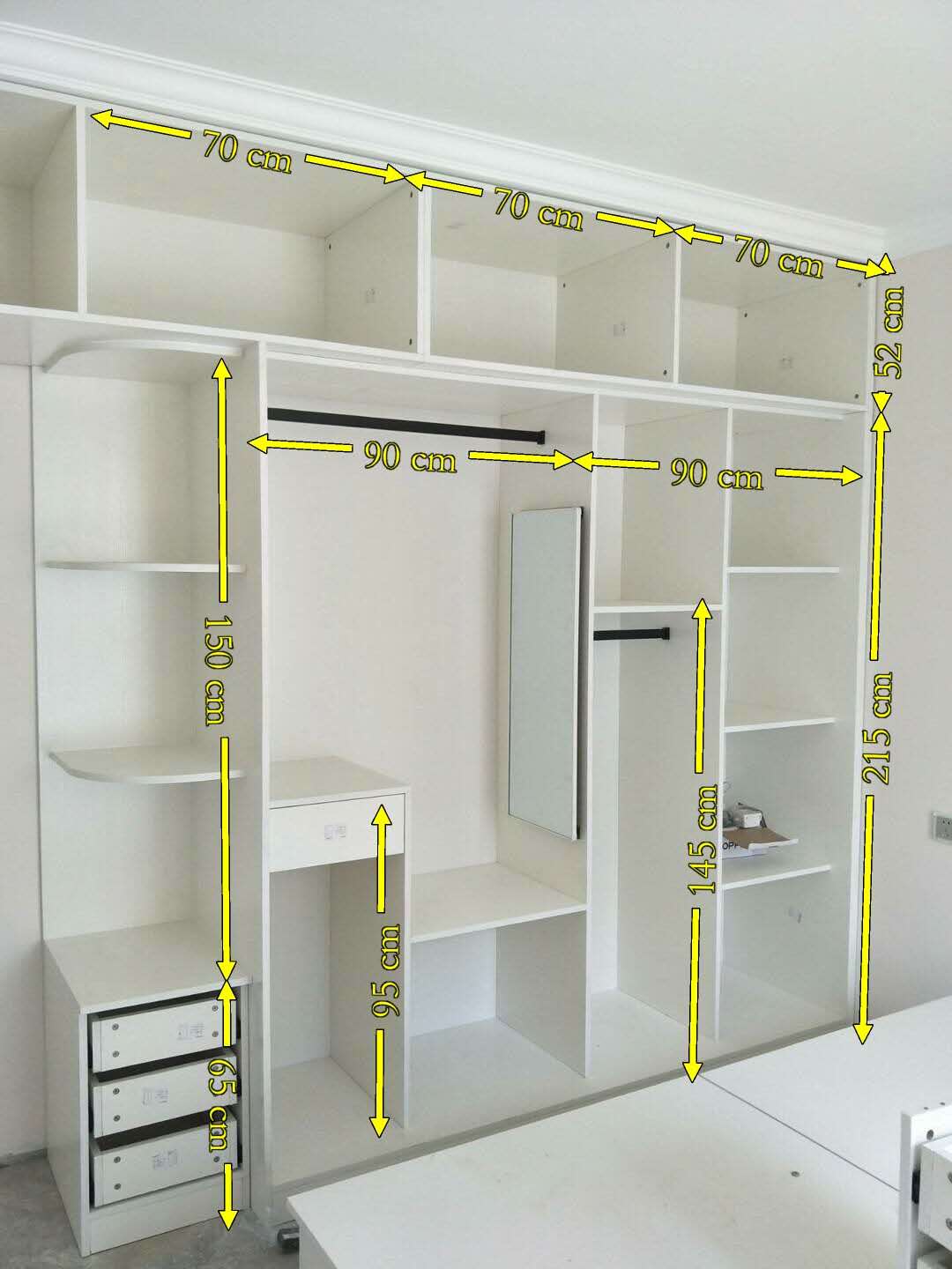 推拉门衣柜卧室家用简易收纳,收纳衣柜40厘米宽推拉门