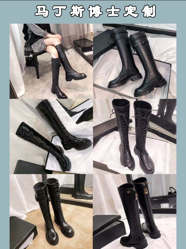 秋冬必火马丁靴选款图片,秋冬必备新款帅气平跟马丁靴