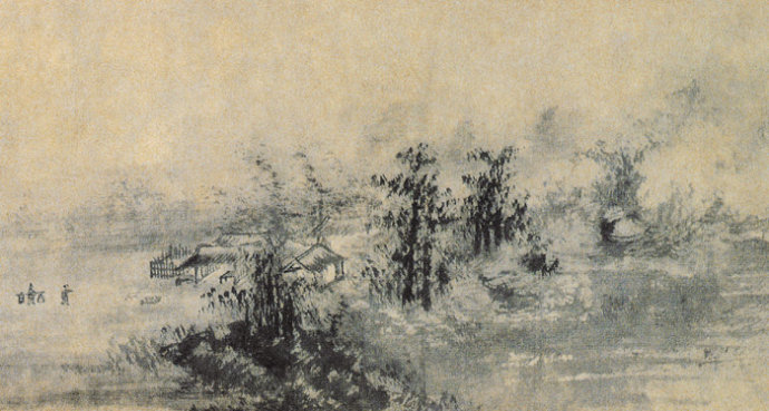 中国传世山水画上中下,明代画家文伯仁山水画40幅欣赏