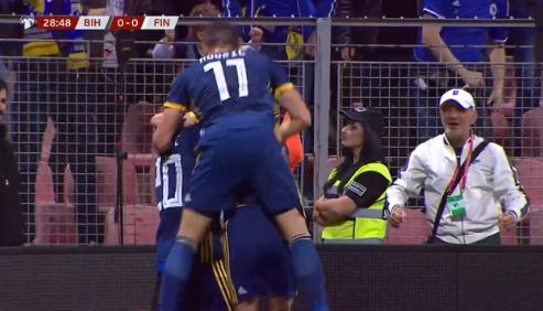 世预赛法国1-1波黑集锦,丹麦斯洛文尼亚欧预赛集锦