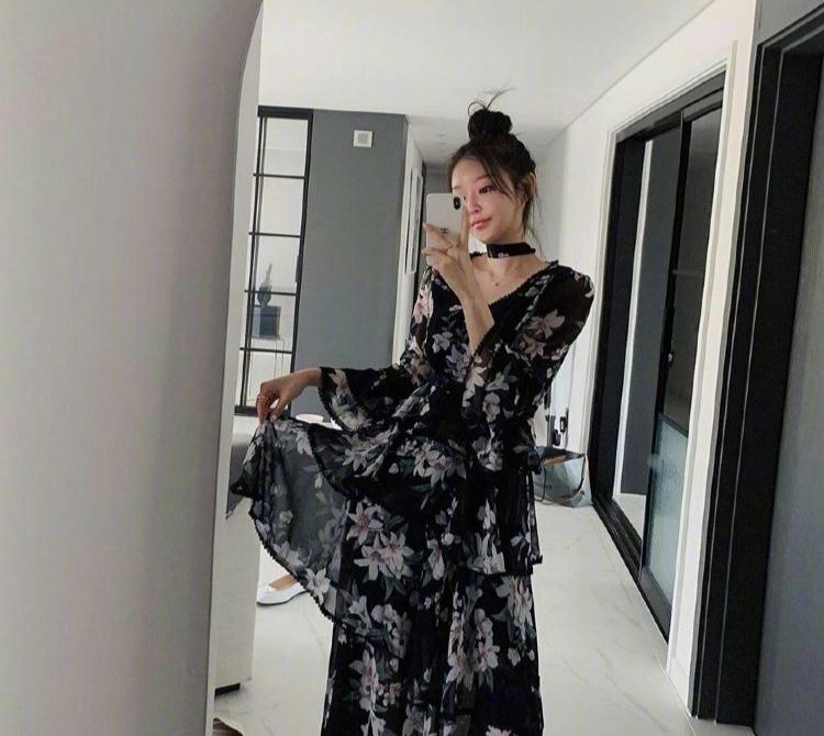 纱裙雪纺裙,时尚洋气纱纱裙