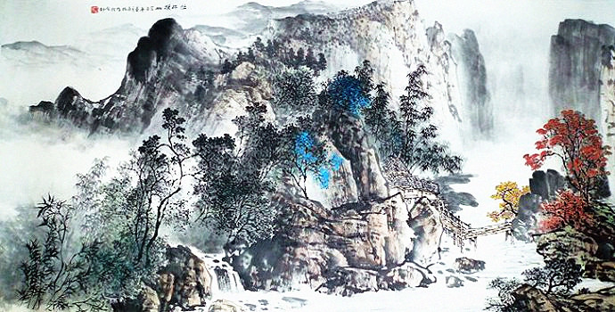 杨昌林山水画,杨昌林山水作品