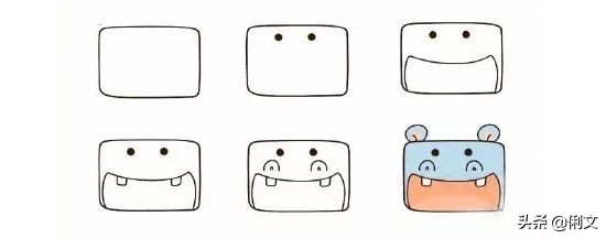 简笔画儿童3-6岁简单小动物涂色,简笔画小动物100种可爱表情包