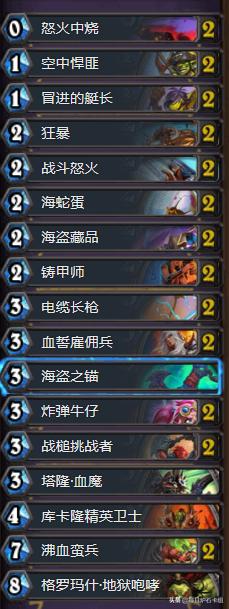 炉石传说最新九职业卡组大全,炉石传说标准模式卡组排名最新