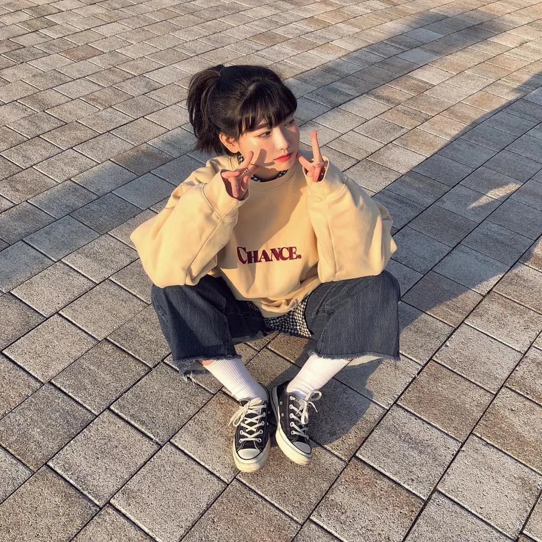 韩国爆款卫衣2021,韩国新款潮流卫衣秋天百搭款