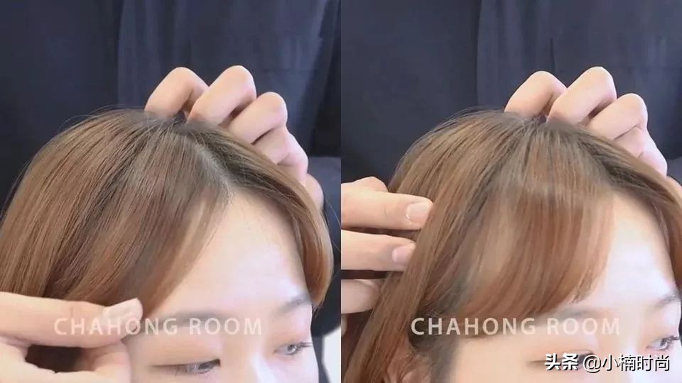 中分刘海怎么剪八字刘海,发型师八字刘海怎么卷好看