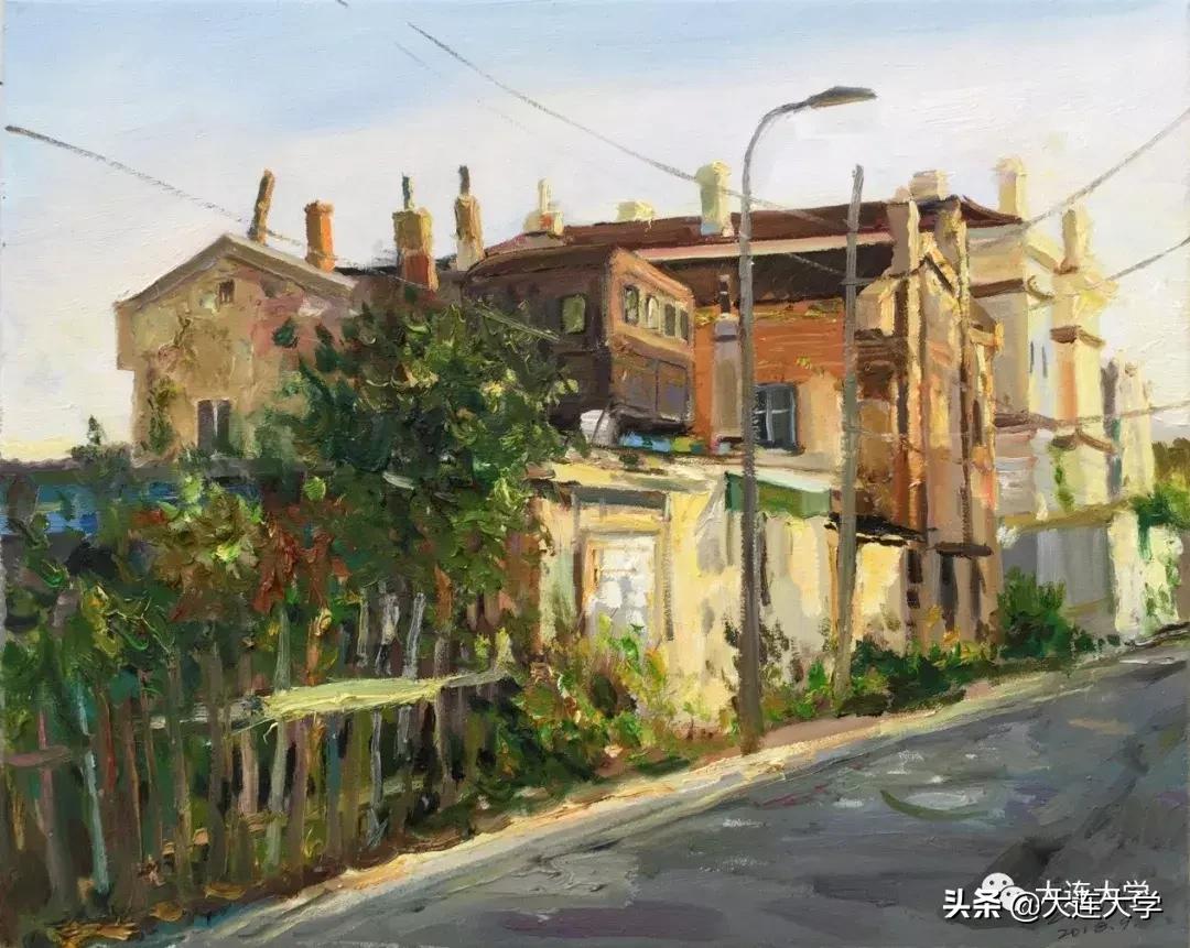 简单又好看的大连画,美丽大连我的家绘画