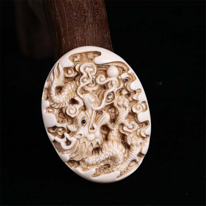 耗时3年才完成的猛犸牙雕作品,猛犸牙雕彩刻