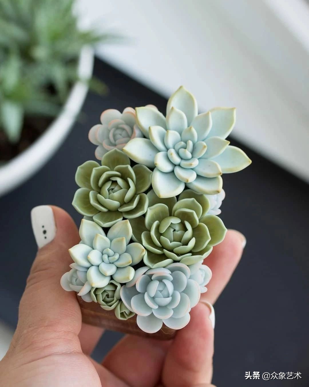 多肉软陶制作,多肉软陶制作方法