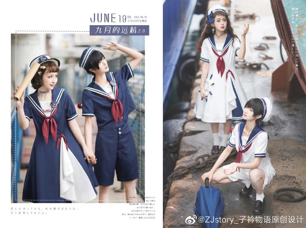 海军风lolita正版,lolita海军风穿搭