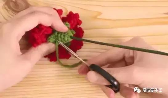 钩针康乃馨花束图解,母亲节康乃馨花束手工制作简单