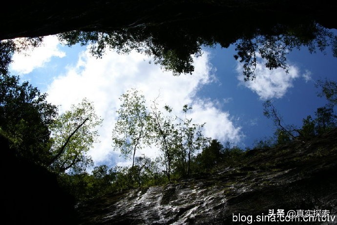 南漳老龙洞天坑视频,南漳县茅坪村老龙洞
