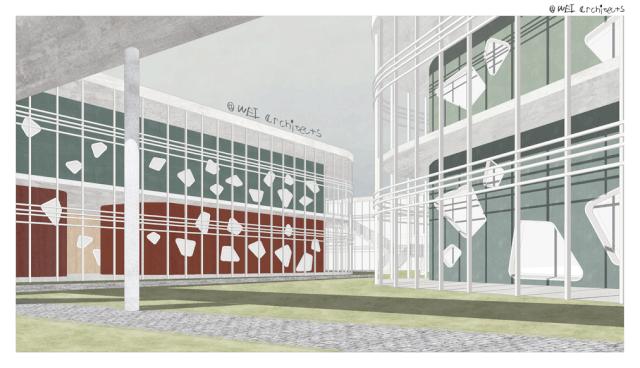 高端幼儿园设计效果图,单层幼儿园设计图及效果图