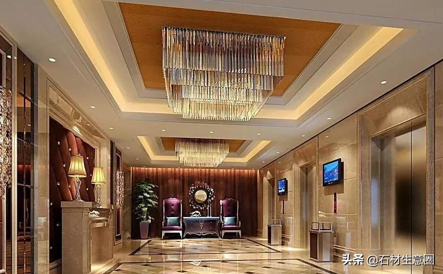 电梯门套石材图片大全,安装石材电梯门套报价